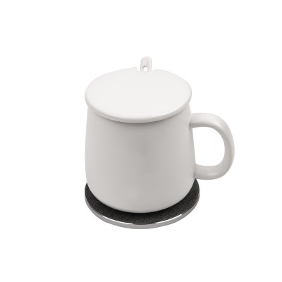 New products 2020 unique coffee mug cup warmer with wireless charger for desk