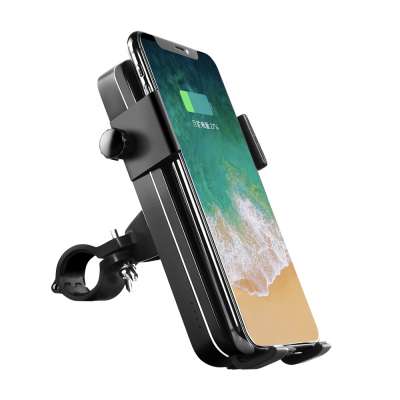 2020  hot sell waterproof outdoor  phone holder bicycle wireless mobile wireless charger 5000mah with usb for motorbike