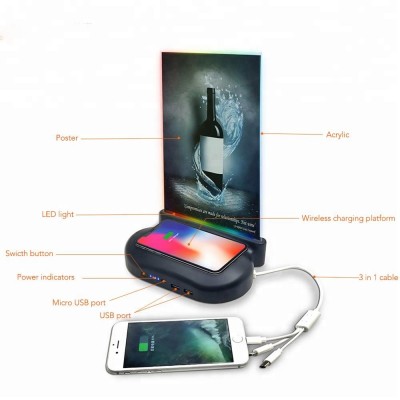 Gadgets 2020 technologies power bank menu 20000mah table usb charger phone charging station