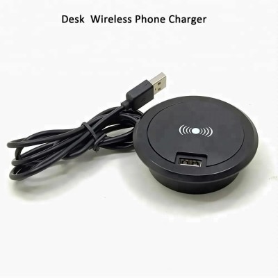 new product ideas 2018 wireless charging table wireless desk charging embedded qi charger for office hotel bar table wireless